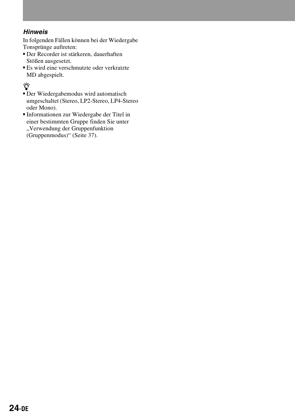 Sony MZ-S1 User Manual | Page 24 / 220