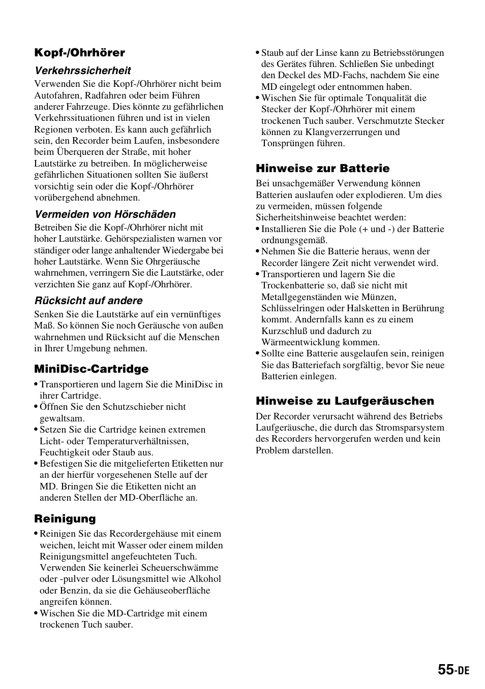 Sony MZ-S1 User Manual | Page 55 / 220