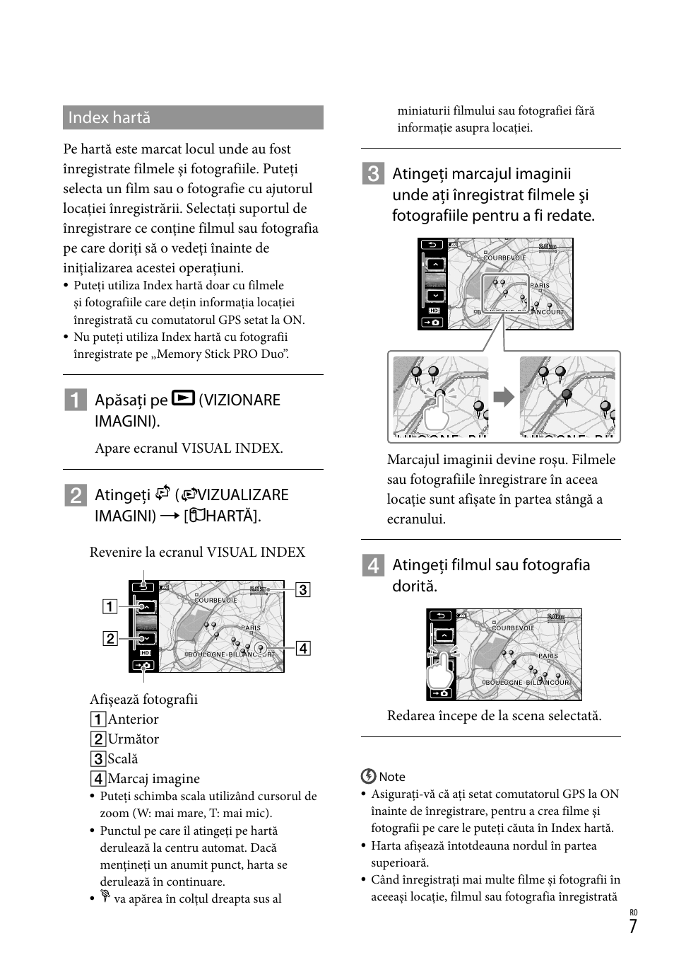 Index hartă | Sony HDR-CX500E User Manual | Page 117 / 156