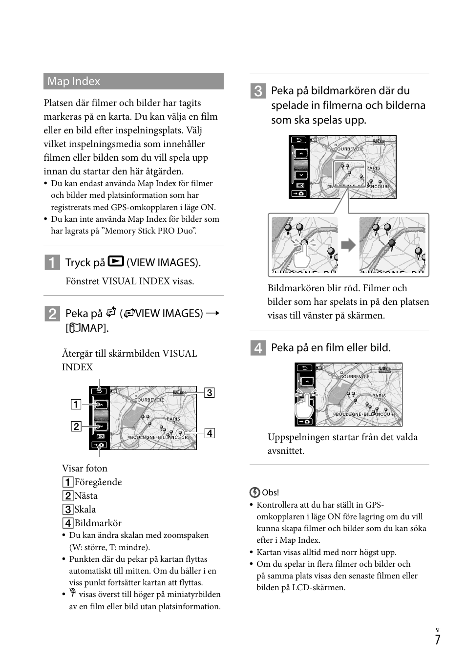 Map index | Sony HDR-CX500E User Manual | Page 127 / 156