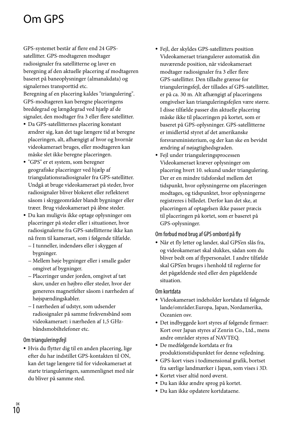 Om gps | Sony HDR-CX500E User Manual | Page 140 / 156