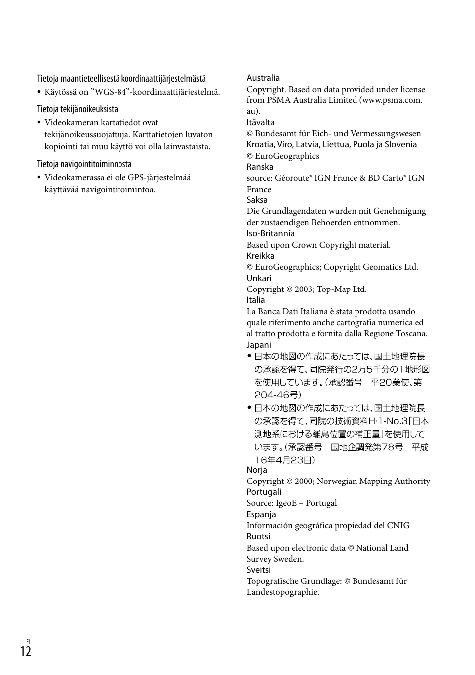 Sony HDR-CX500E User Manual | Page 152 / 156