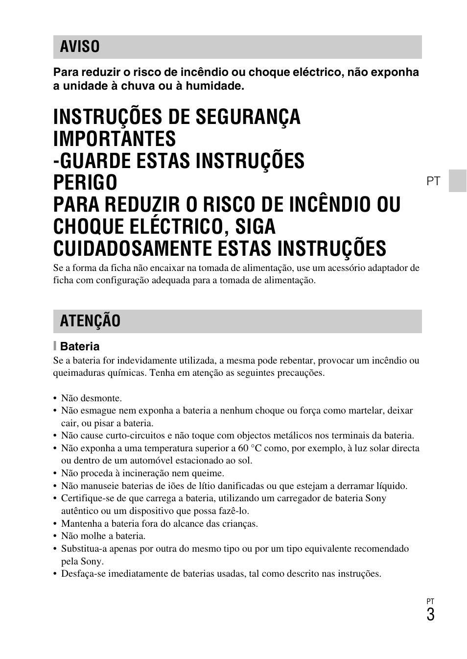 Aviso atenção | Sony DSC-HX200V User Manual | Page 135 / 603