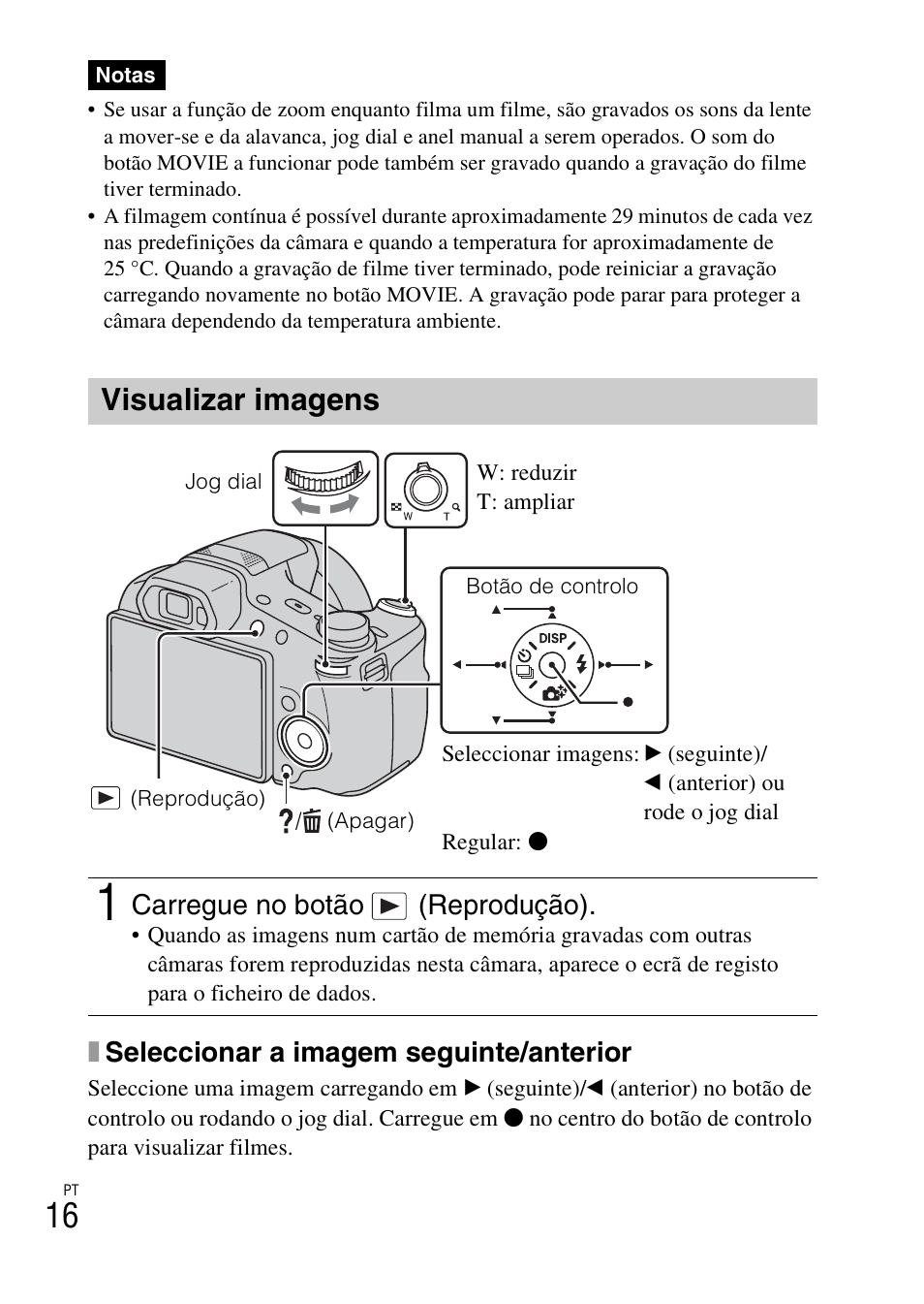 Visualizar imagens, Xseleccionar a imagem seguinte/anterior, Carregue no botão (reprodução) | Sony DSC-HX200V User Manual | Page 148 / 603