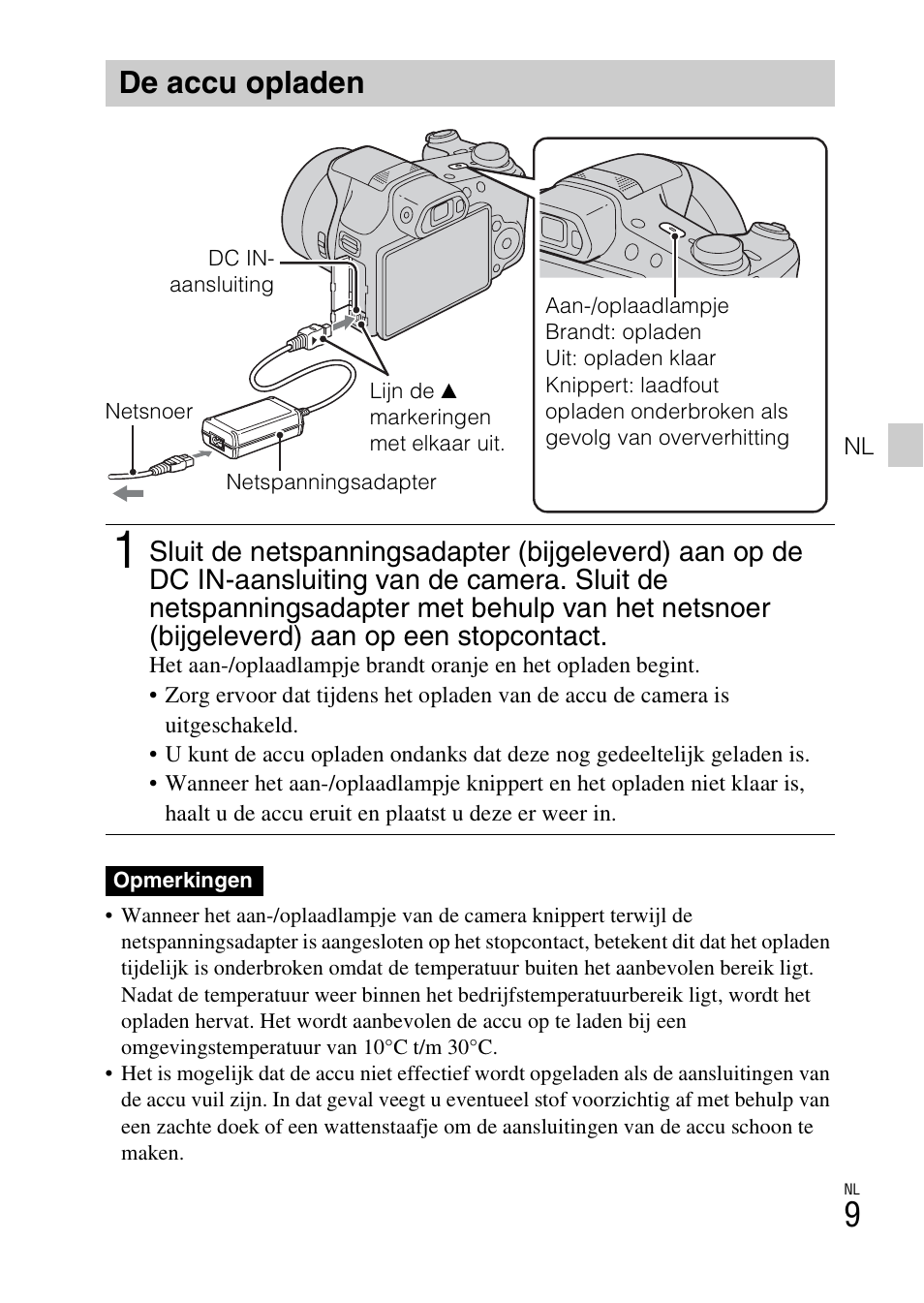 De accu opladen | Sony DSC-HX200V User Manual | Page 201 / 603