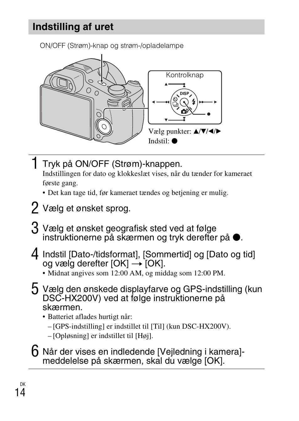 Indstilling af uret | Sony DSC-HX200V User Manual | Page 452 / 603