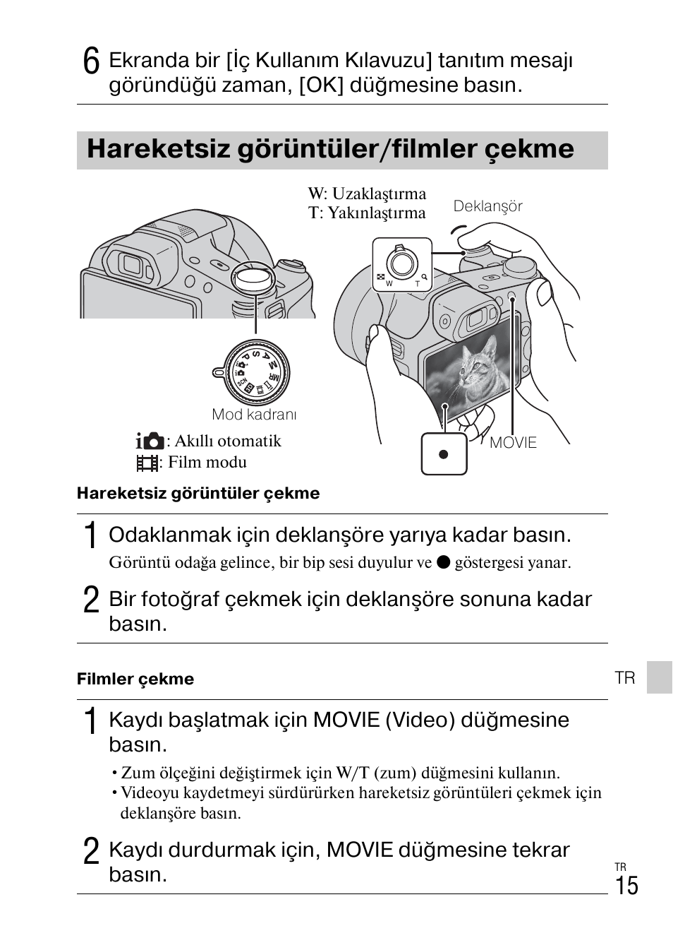Hareketsiz görüntüler/filmler çekme | Sony DSC-HX200V User Manual | Page 545 / 603