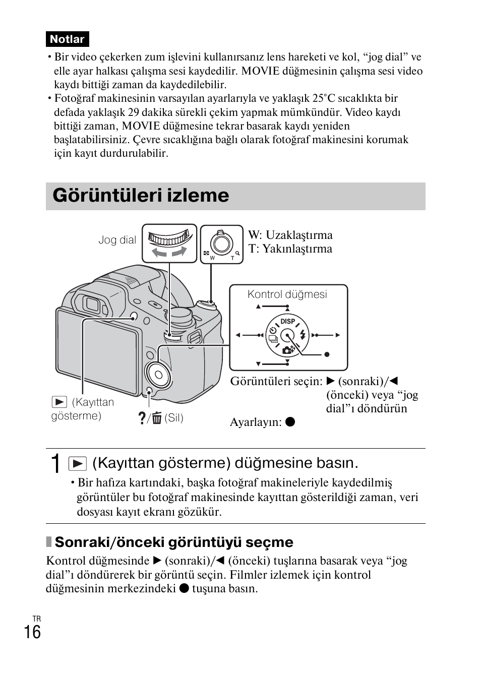 Görüntüleri izleme, Kayıttan gösterme) düğmesine basın, Xsonraki/önceki görüntüyü seçme | Sony DSC-HX200V User Manual | Page 546 / 603