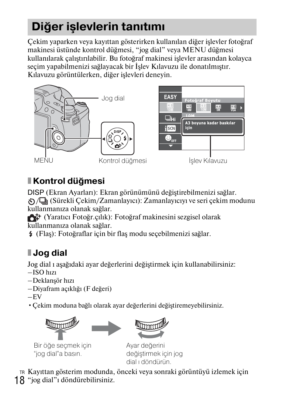 Diğer işlevlerin tanıtımı, Xkontrol düğmesi, Xjog dial | Sony DSC-HX200V User Manual | Page 548 / 603