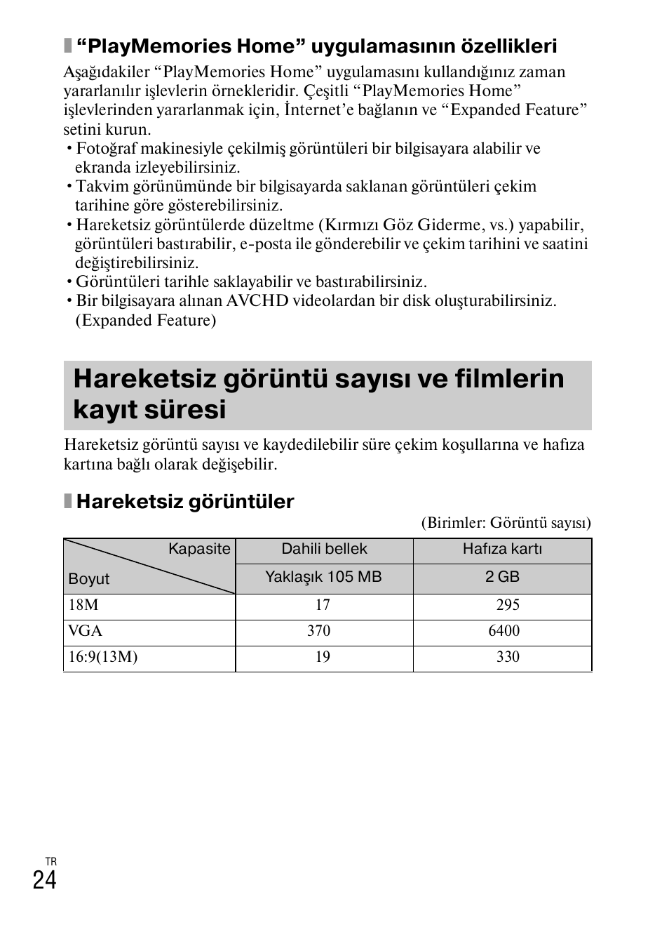 Xhareketsiz görüntüler | Sony DSC-HX200V User Manual | Page 554 / 603