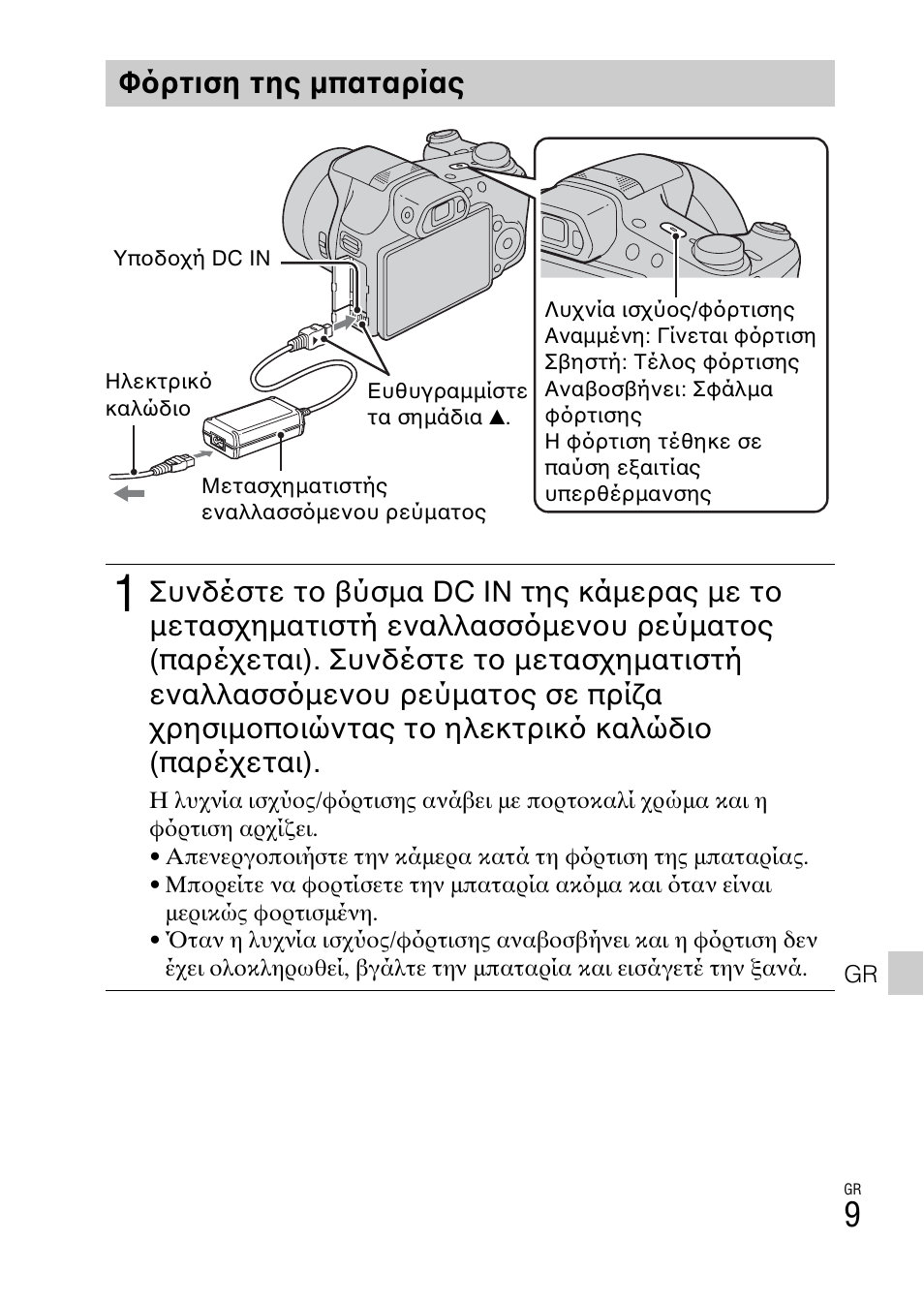 Φ ρτιση της μπαταρίας | Sony DSC-HX200V User Manual | Page 571 / 603