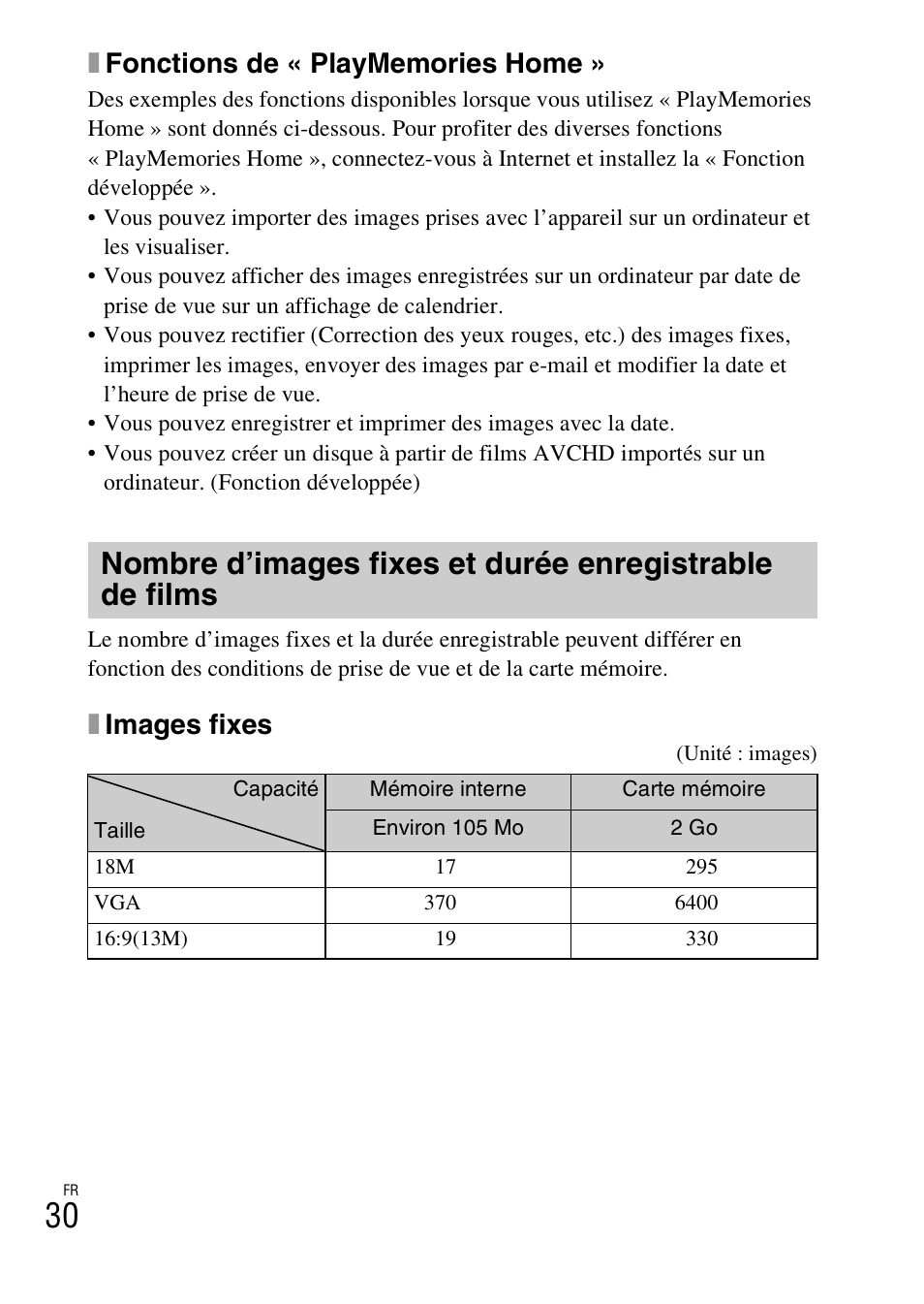 Ximages fixes | Sony DSC-HX200V User Manual | Page 66 / 603