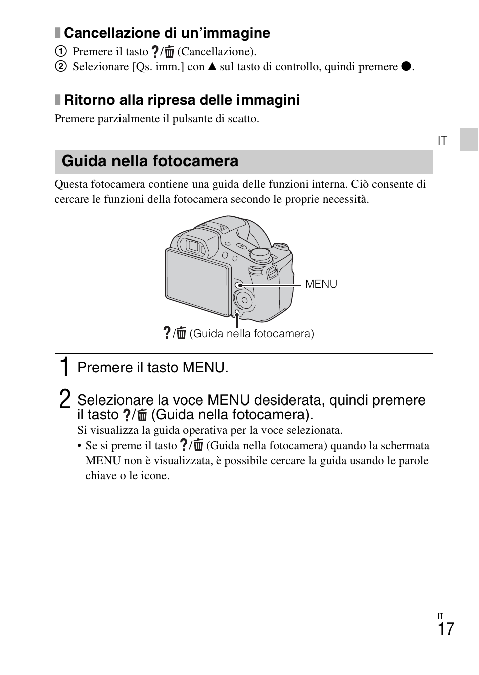 Guida nella fotocamera | Sony DSC-HX200V User Manual | Page 89 / 603