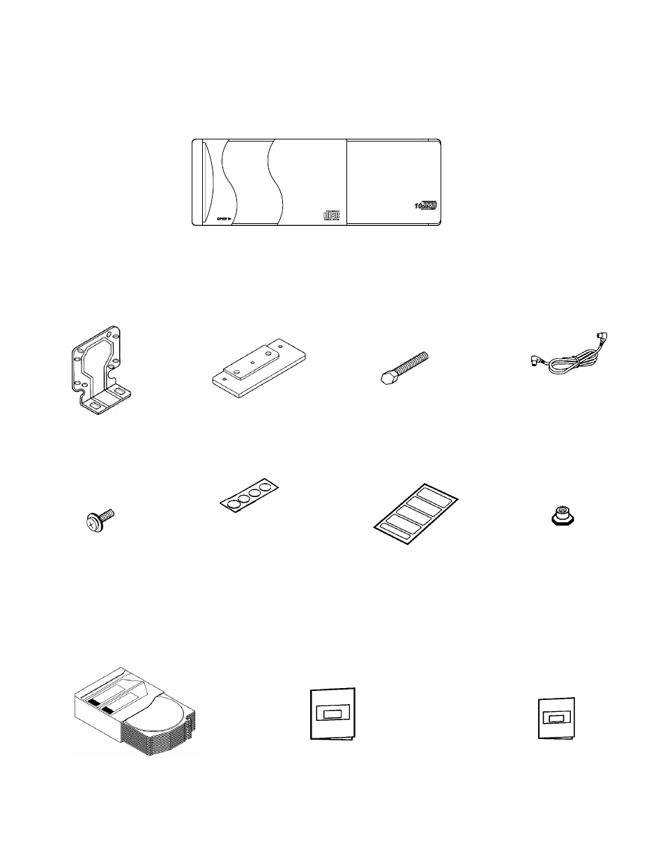 Packing list, Installation parts other accessories main unit 2 | Audiovox SP-11CDS User Manual | Page 2 / 8