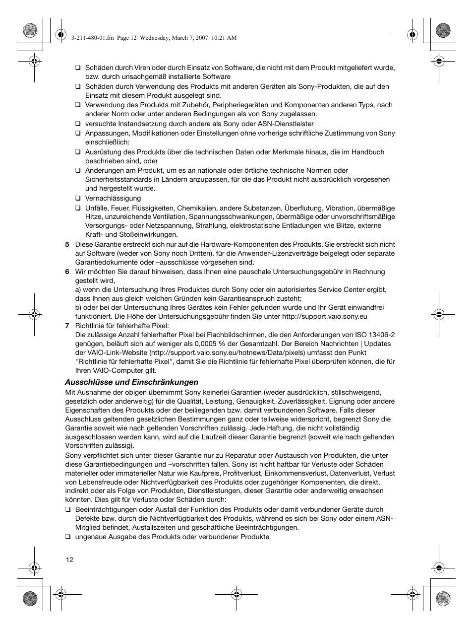 Sony VGN-AR41MR User Manual | Page 12 / 60