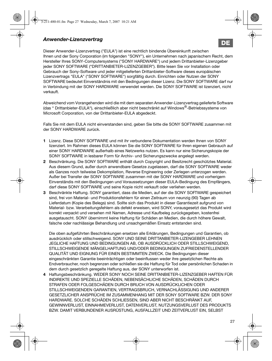 Sony VGN-AR41MR User Manual | Page 27 / 60