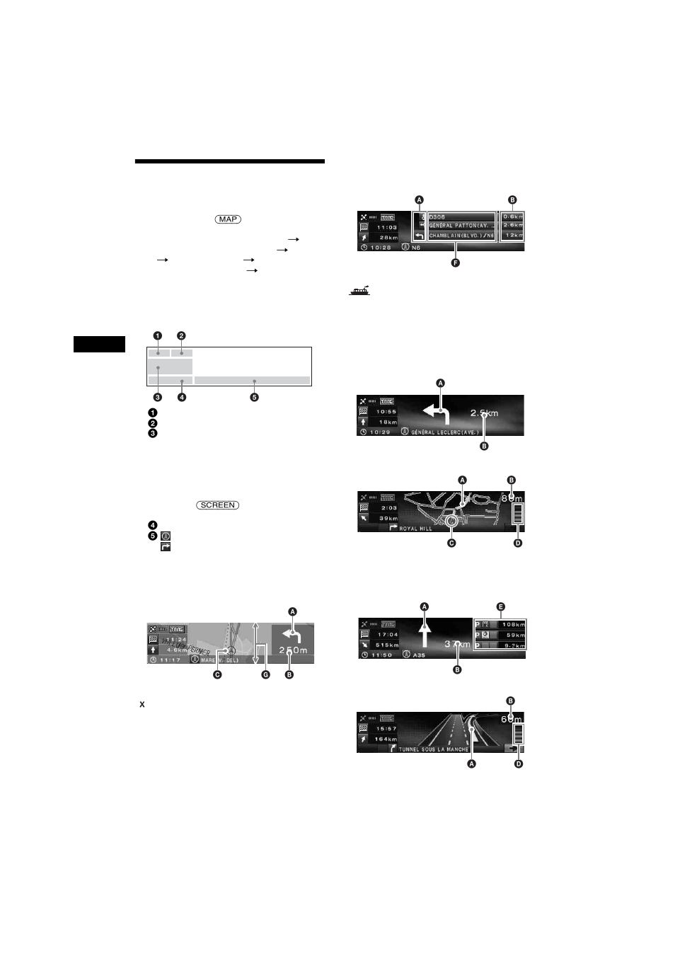 Guidance displays | Sony NVX-HC1 User Manual | Page 14 / 130