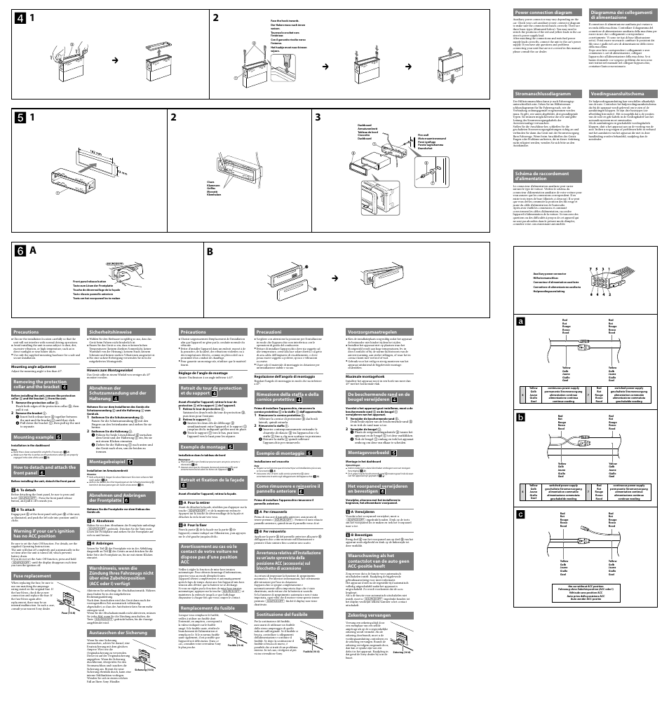 12 3 a b | Sony CDX-GT565UV User Manual | Page 2 / 2