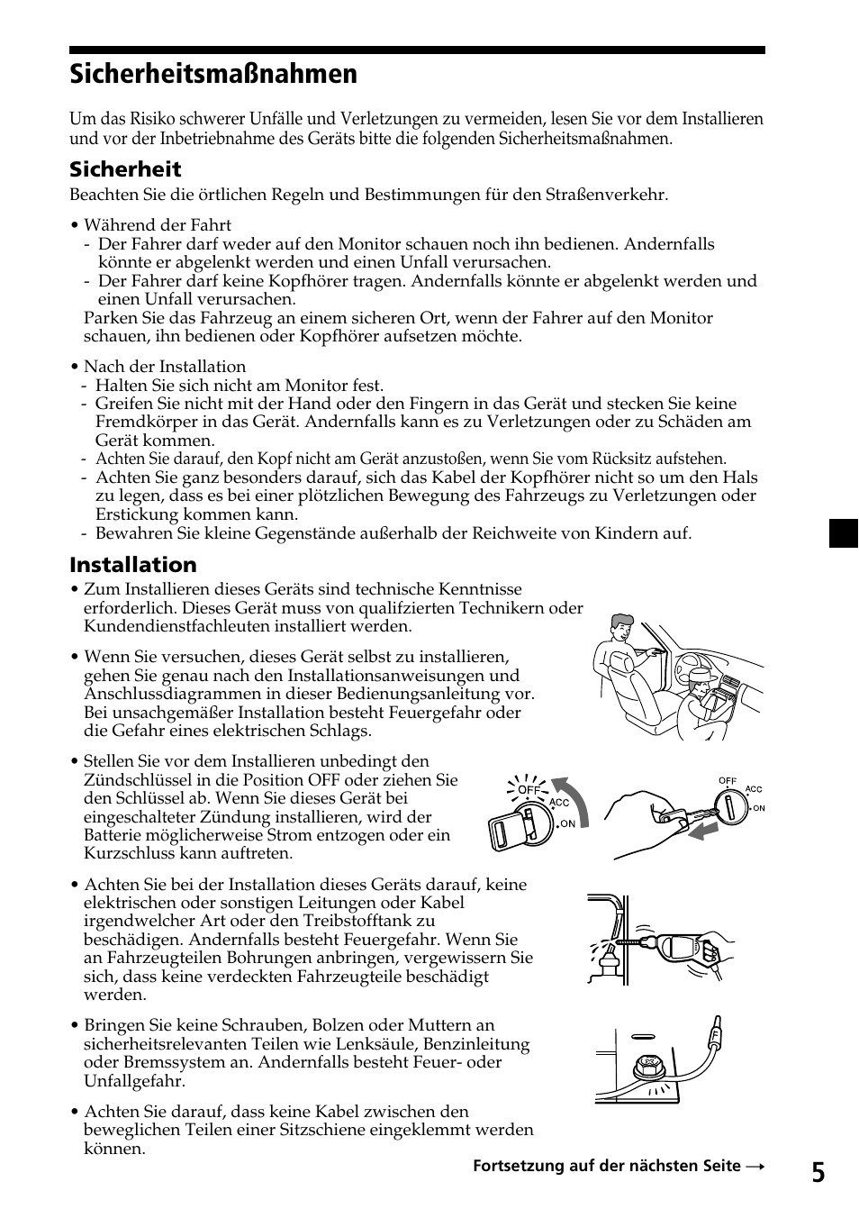 Sicherheitsmaßnahmen | Sony XVM-R70 User Manual | Page 25 / 104