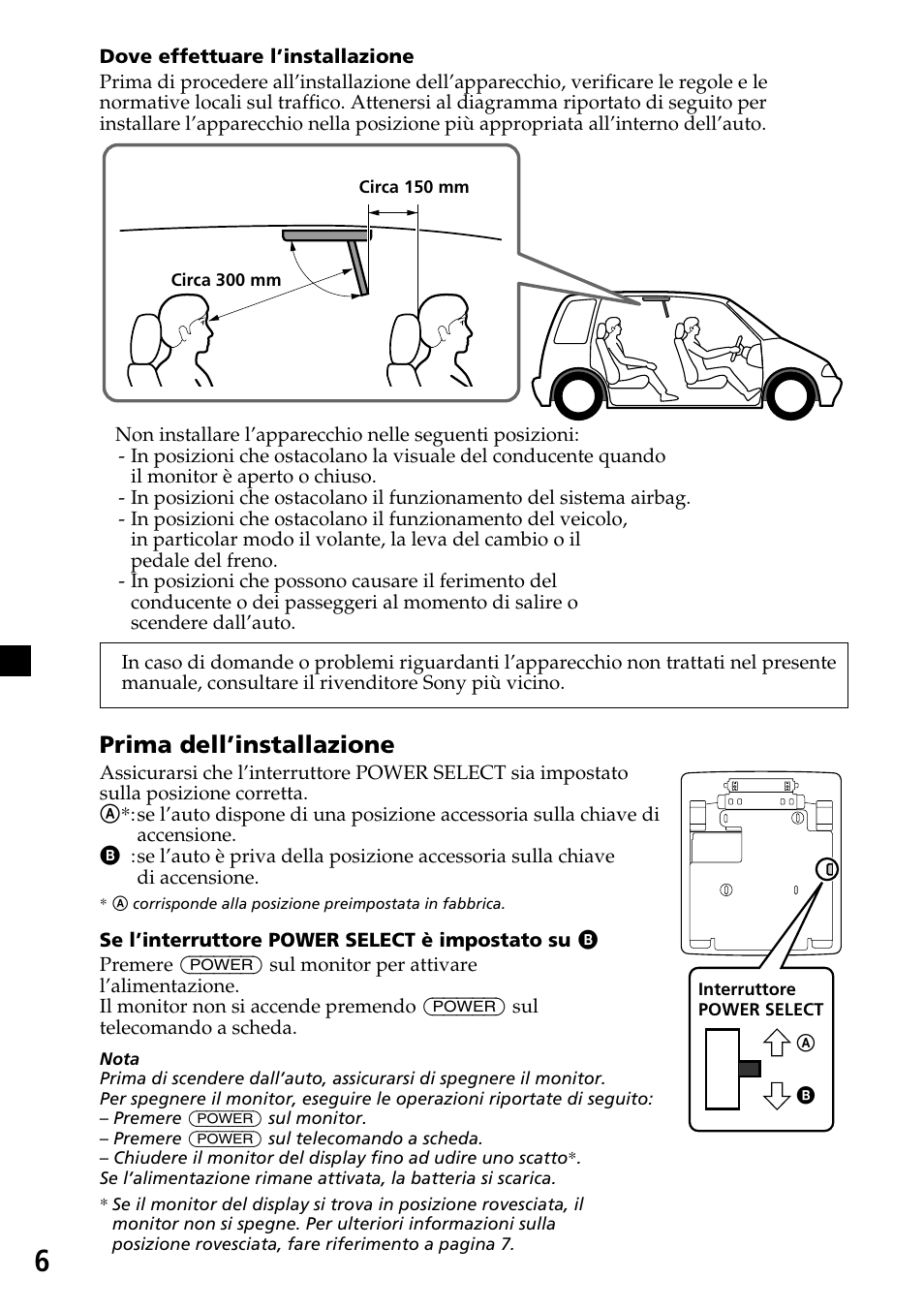 Prima dell’installazione | Sony XVM-R70 User Manual | Page 66 / 104