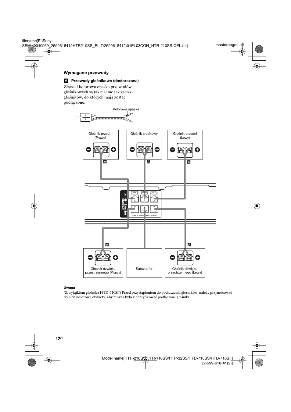 Sony HTD-710SF User Manual | Page 12 / 92