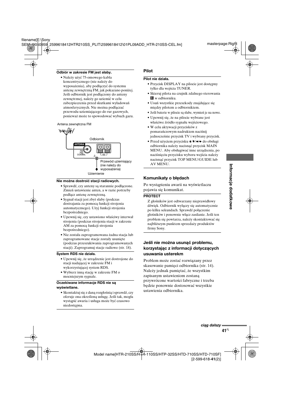 Sony HTD-710SF User Manual | Page 41 / 92