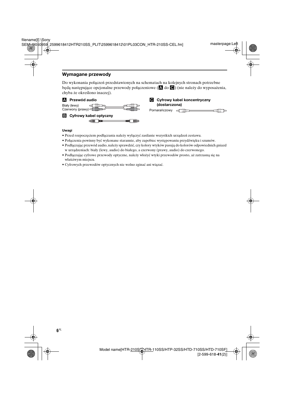 Sony HTD-710SF User Manual | Page 6 / 92