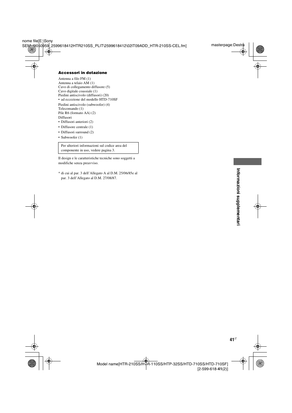 Sony HTD-710SF User Manual | Page 87 / 92