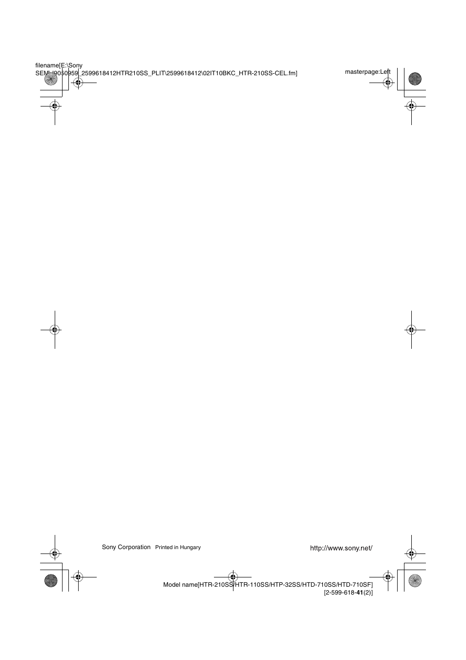 Sony HTD-710SF User Manual | Page 92 / 92