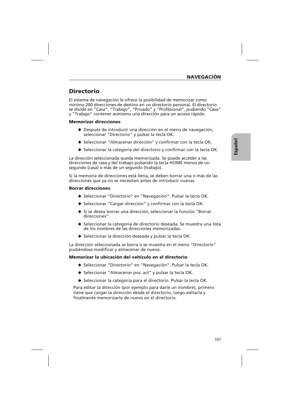 Directorio | Audiovox NPD 5500 User Manual | Page 106 / 113