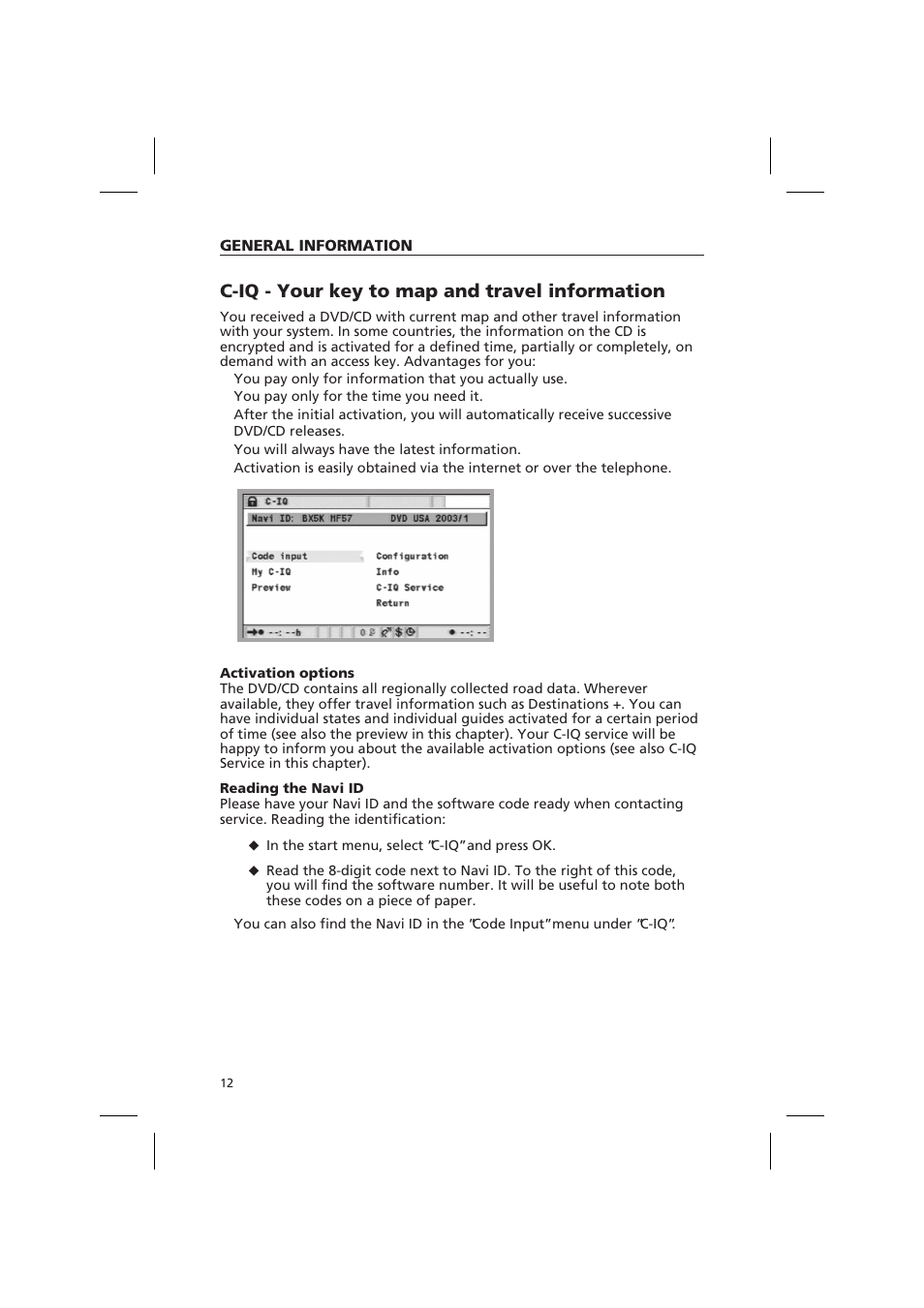 C-iq - your key to map and travel information | Audiovox NPD 5500 User Manual | Page 11 / 113