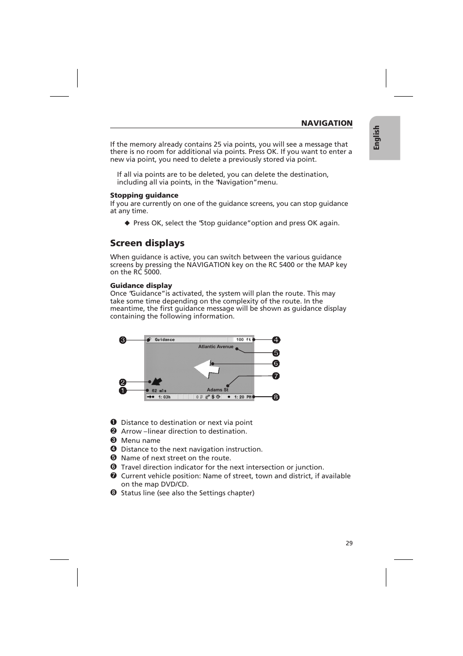Screen displays | Audiovox NPD 5500 User Manual | Page 28 / 113