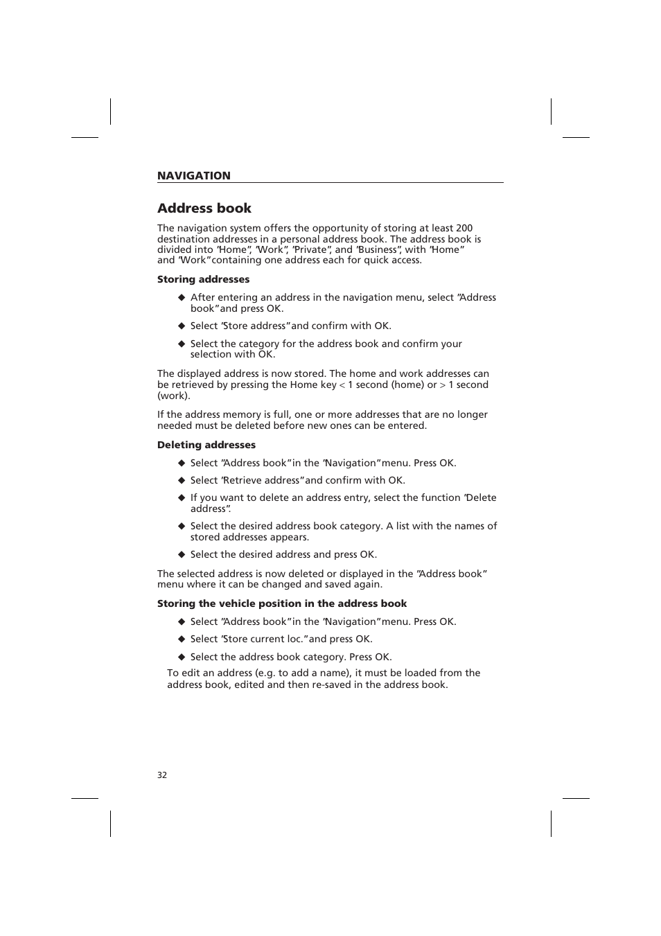 Address book | Audiovox NPD 5500 User Manual | Page 31 / 113
