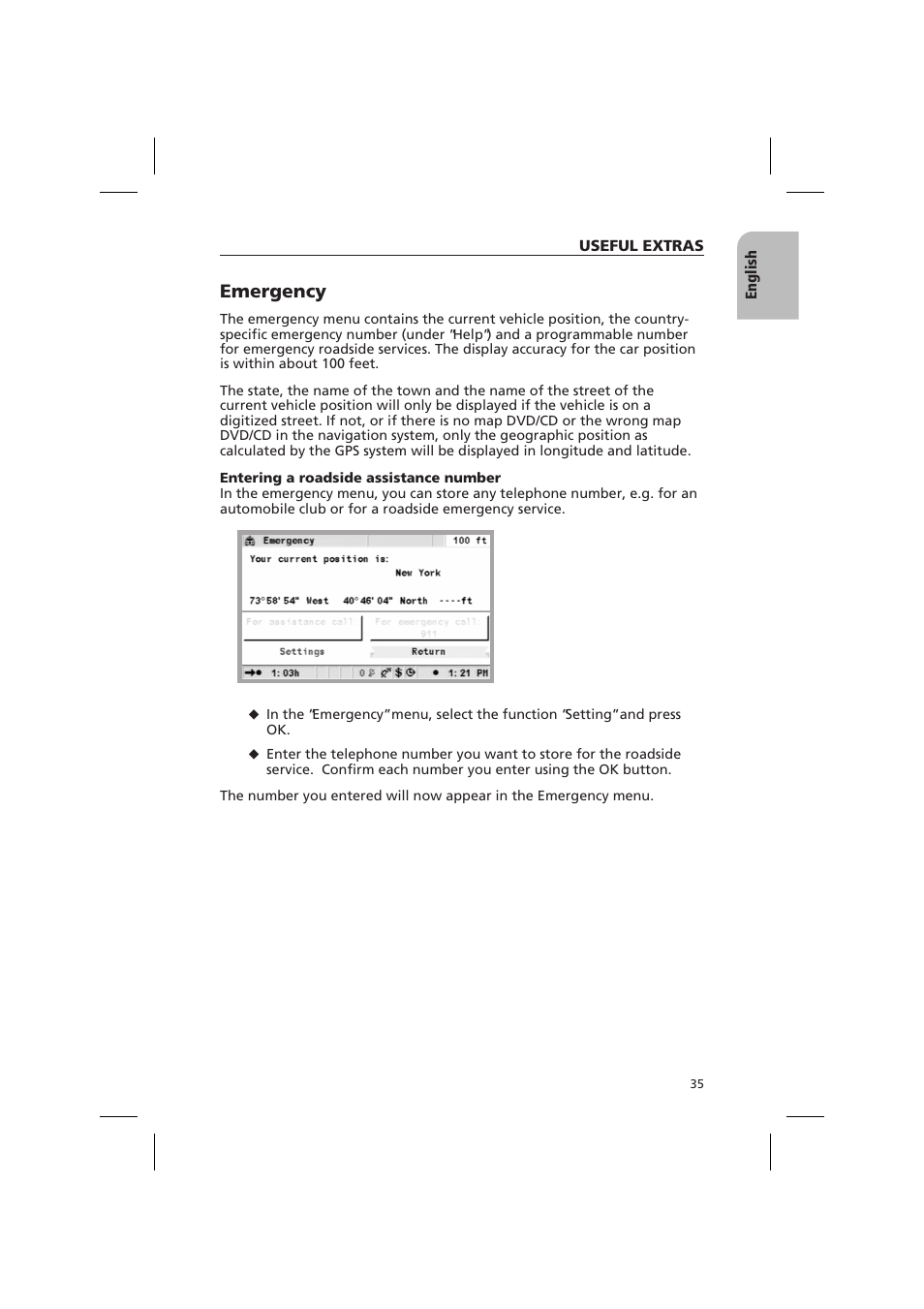 Emergency | Audiovox NPD 5500 User Manual | Page 34 / 113