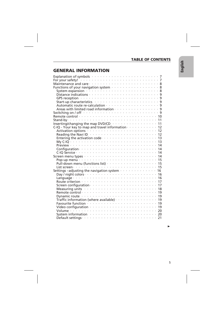 General information | Audiovox NPD 5500 User Manual | Page 4 / 113