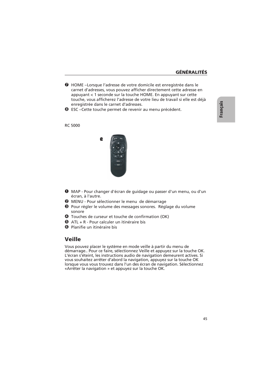 Veille | Audiovox NPD 5500 User Manual | Page 44 / 113