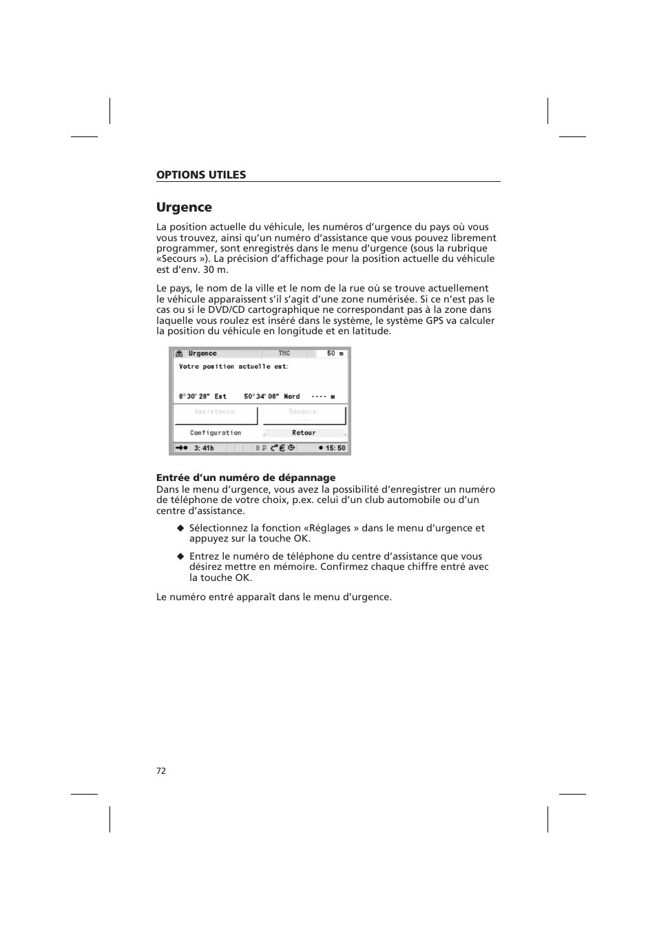 Urgence | Audiovox NPD 5500 User Manual | Page 71 / 113