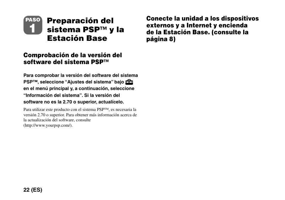 Preparación del sistema psp™ y la estación base | Sony LF-PK1 User Manual | Page 146 / 155