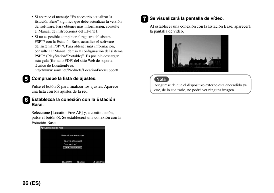 26 (es) | Sony LF-PK1 User Manual | Page 150 / 155