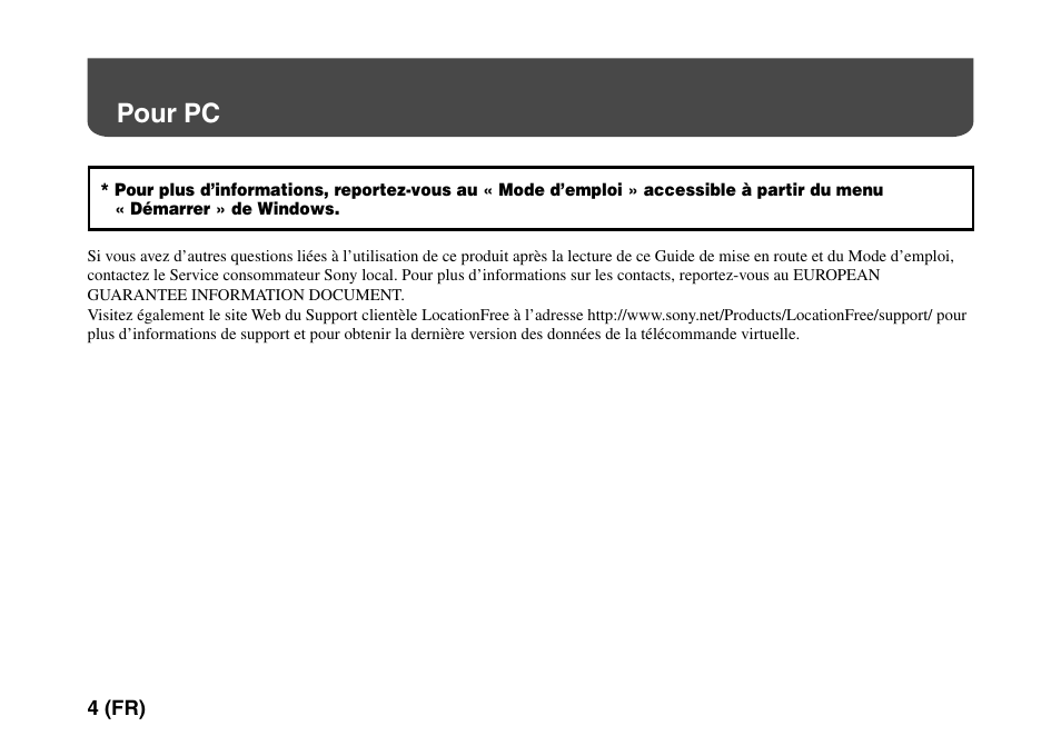 Pour pc | Sony LF-PK1 User Manual | Page 38 / 155