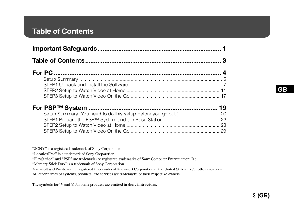 Sony LF-PK1 User Manual | Page 7 / 155