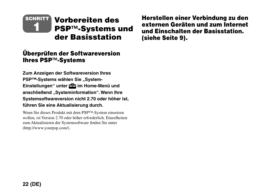 Vorbereiten des psp™-systems und der basisstation | Sony LF-PK1 User Manual | Page 86 / 155