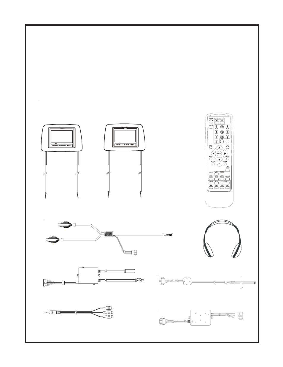 The materials included in this package | Audiovox HR7DDPKG User Manual | Page 3 / 7