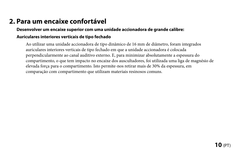 Para um encaixe confortável | Sony MDR-EX1000 User Manual | Page 80 / 88