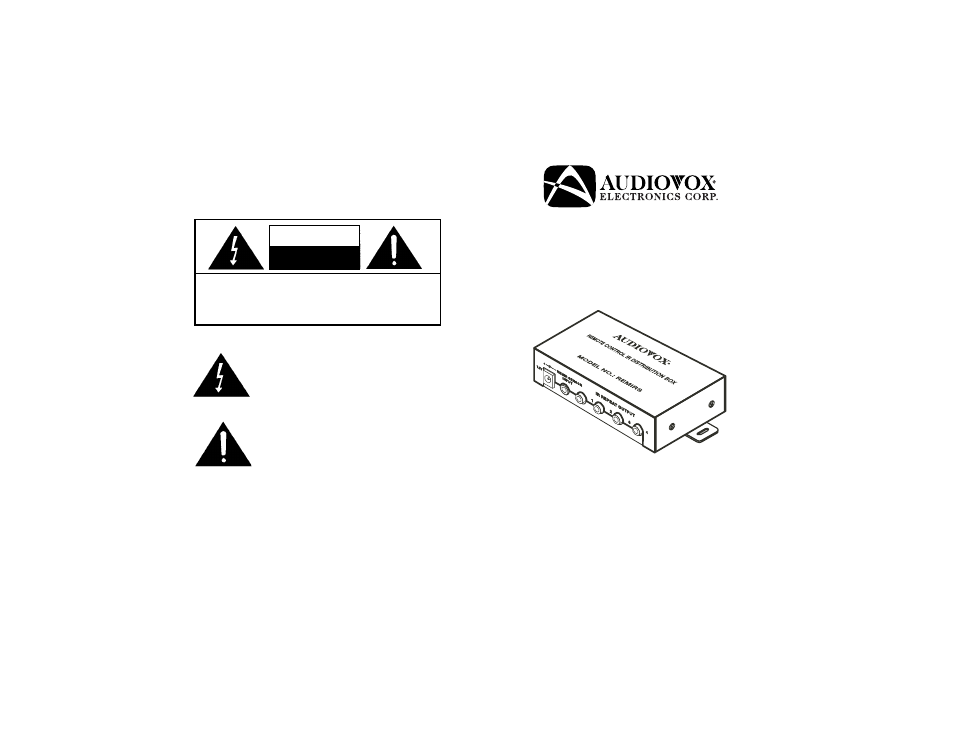 Audiovox REMIRS User Manual | 2 pages