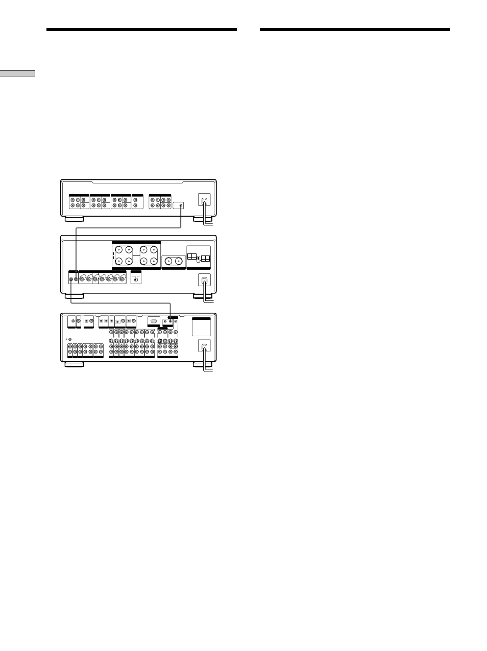 Nätanslutning, Anslutningar na, Normal signal gnd btl | Sony TA-P9000ES User Manual | Page 53 / 91