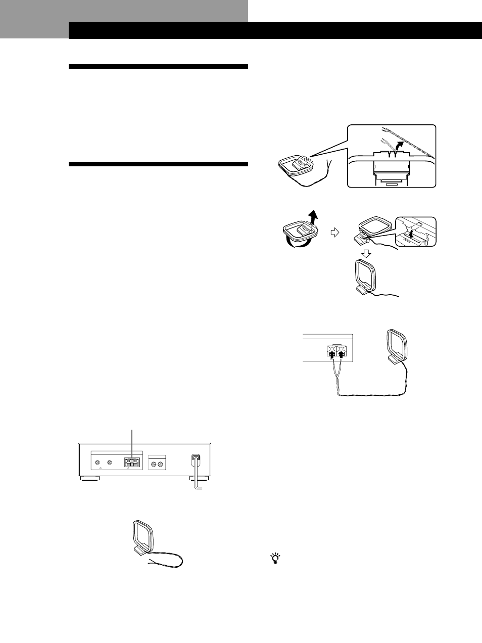 Uitpakken, Aansluiten van de installatie, Vóór het aansluiten | Aansluiten van de am antenne(s), Voorbereidingen | Sony ST-S3000ES User Manual | Page 100 / 128