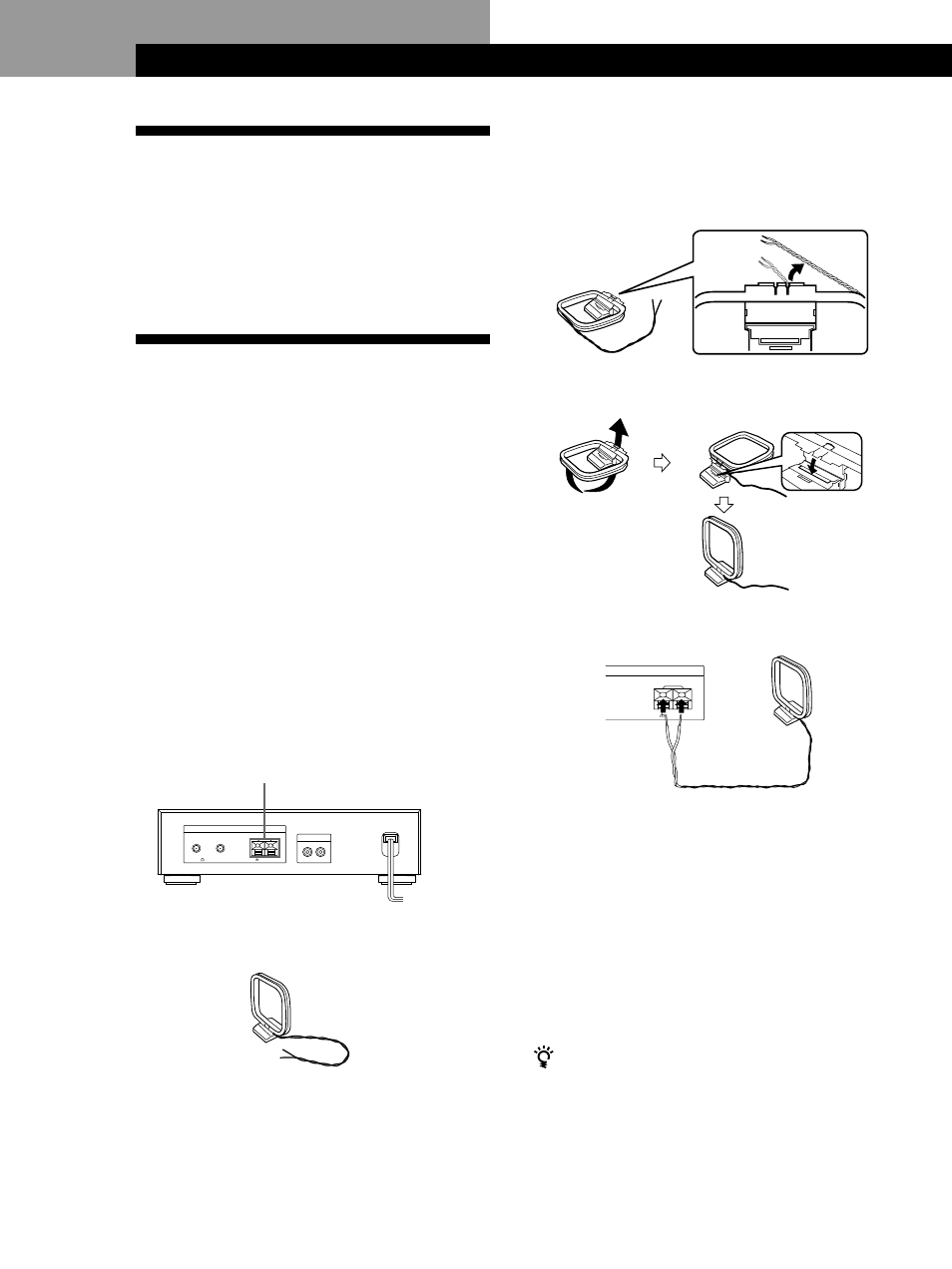 Unpacking, Hooking up the system, Getting started 2 | Before you get started, Am aerial hookups | Sony ST-S3000ES User Manual | Page 4 / 128