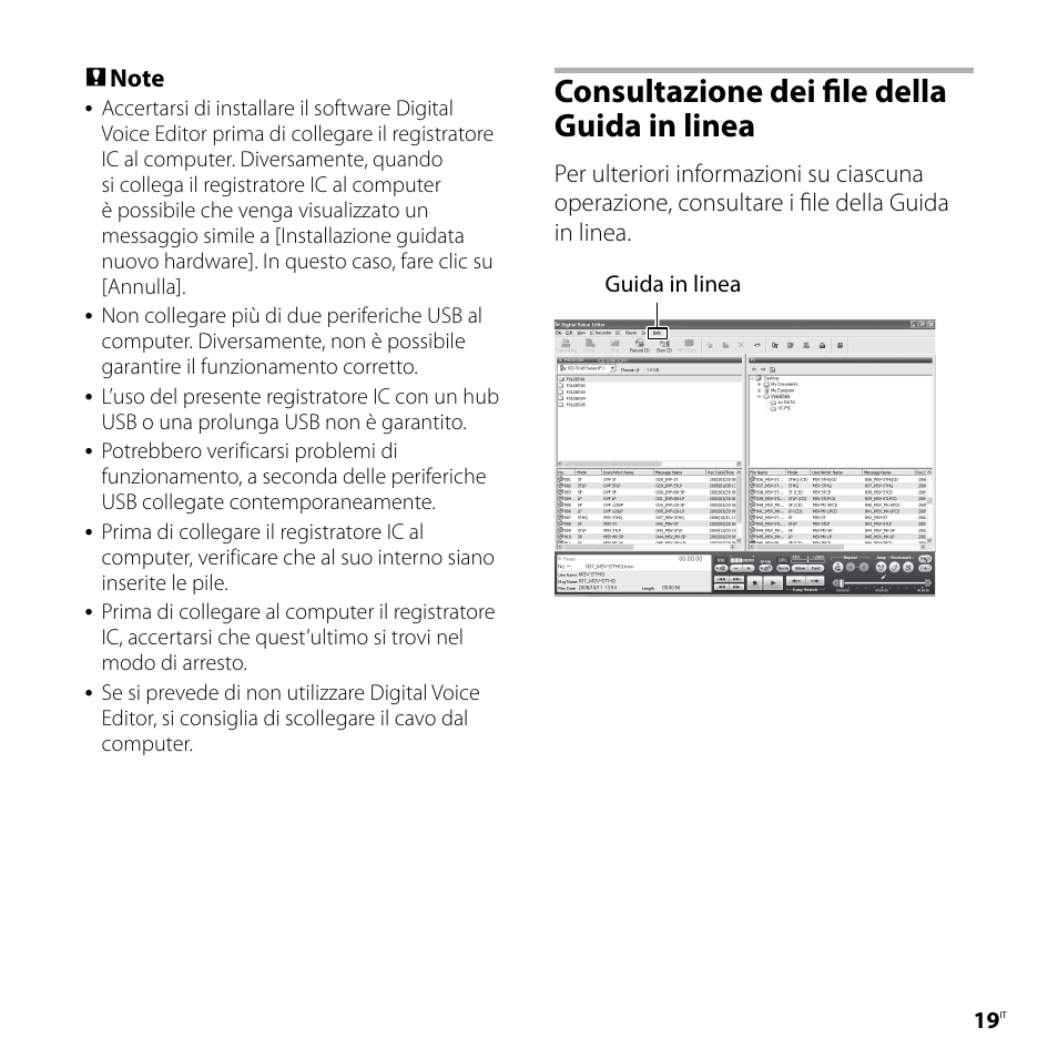 Consultazione dei file della guida in linea | Sony ICD-P520 User Manual | Page 79 / 84