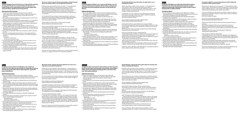 Sony PRS-T1 User Manual | Page 2 / 2